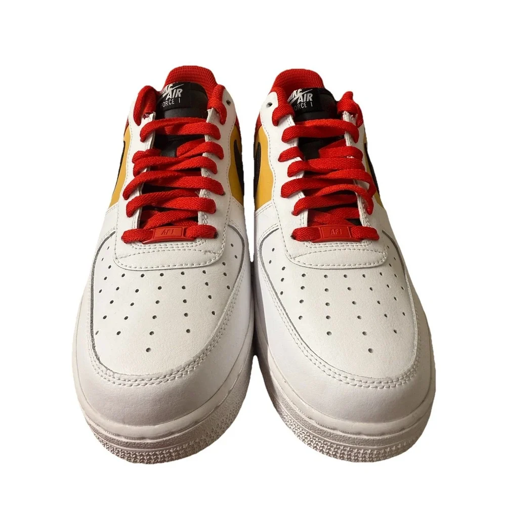 Nike Air Force 1 Low ID Nike By You White Red Yellow | CT7875-994 Men Size 11.5